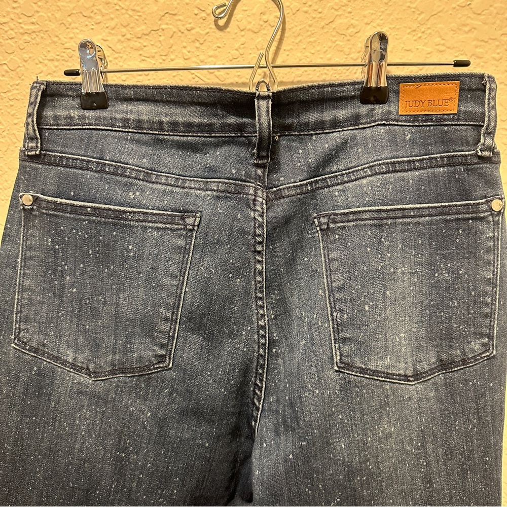 Judy Blue Speckle Wash Skinny Jeans Relaxed Fit Women’s Size 11/30 - Picture 7 of 11